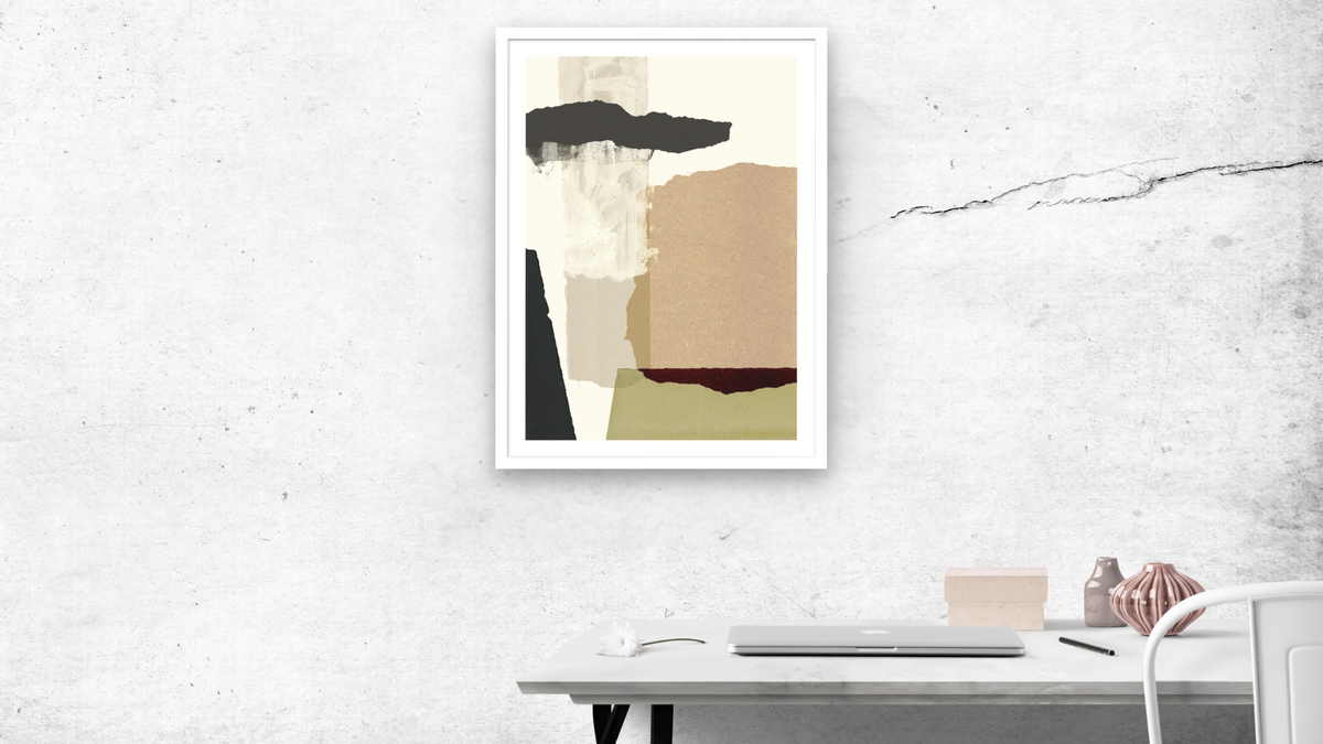 Light it up by Dan Hobday, shown at 30 × 42 in (76.2 × 106.7 cm) in Arber Light Walnut, office