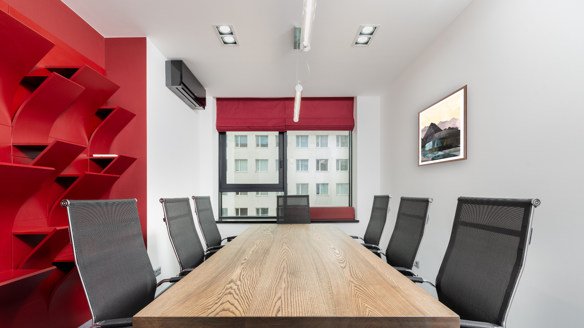 Dream Land 2 by Dan Hobday, shown at 30 × 42 in (76.2 × 106.7 cm) in Arber Light Walnut, office