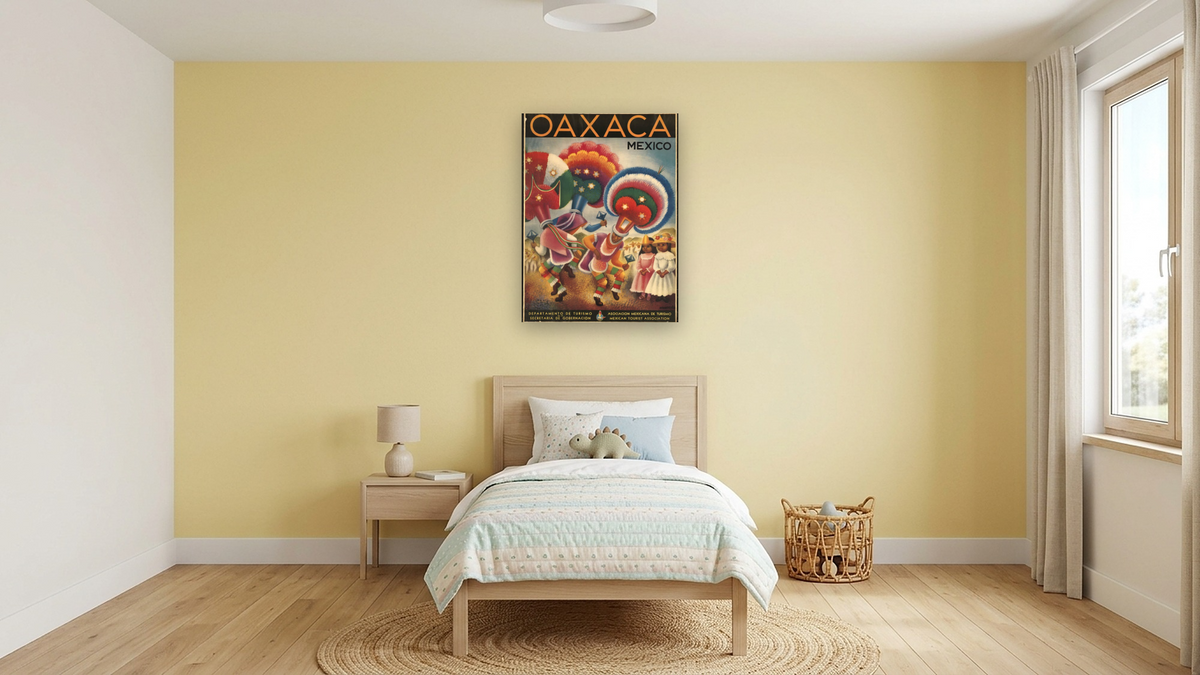 BPL Travel Posters, shown at 30 × 40 in (76.2 × 101.6 cm) as gallery-wrapped canvas, kids' room