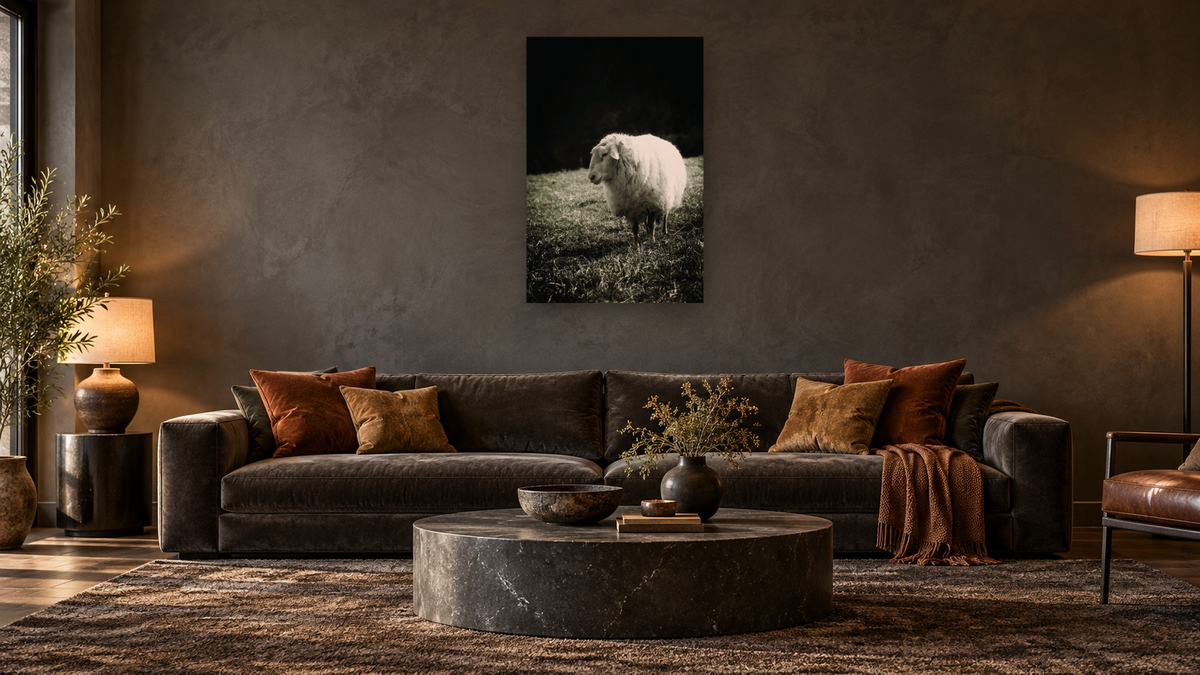 blackberry by Brandon Luther, shown at 28 × 42 in (71.1 × 106.7 cm) as gallery-wrapped canvas, den