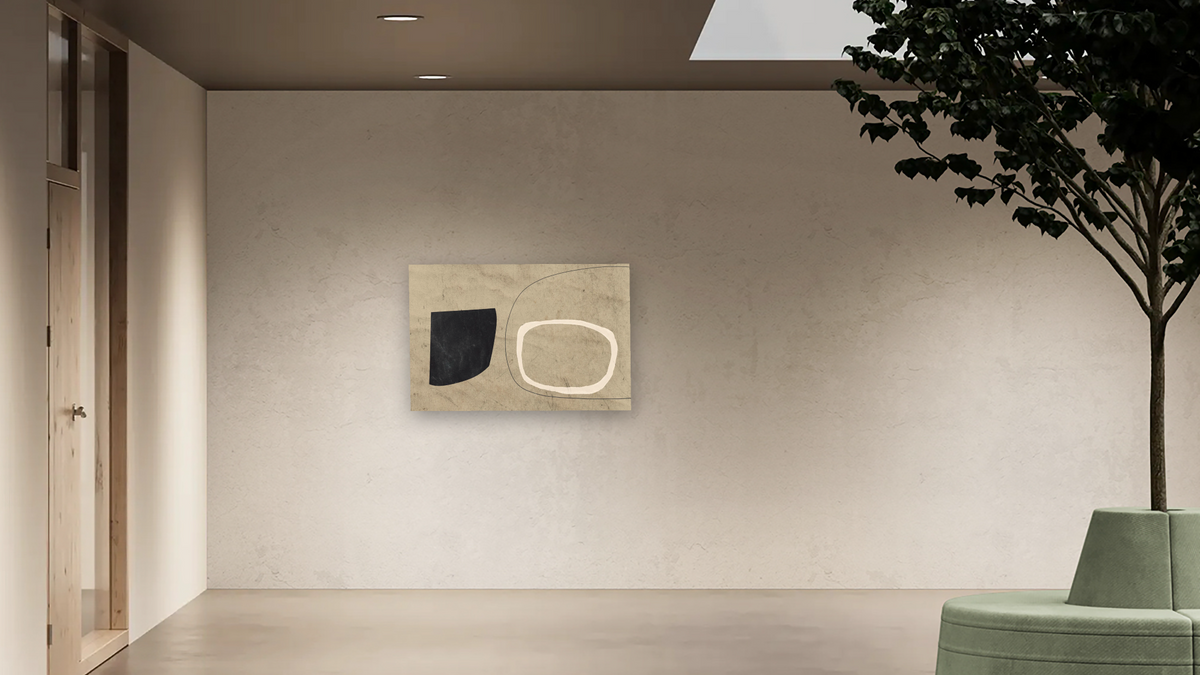 Comfort by Dan Hobday, shown at 28 × 42 in (71.1 × 106.7 cm) as gallery-wrapped canvas, office