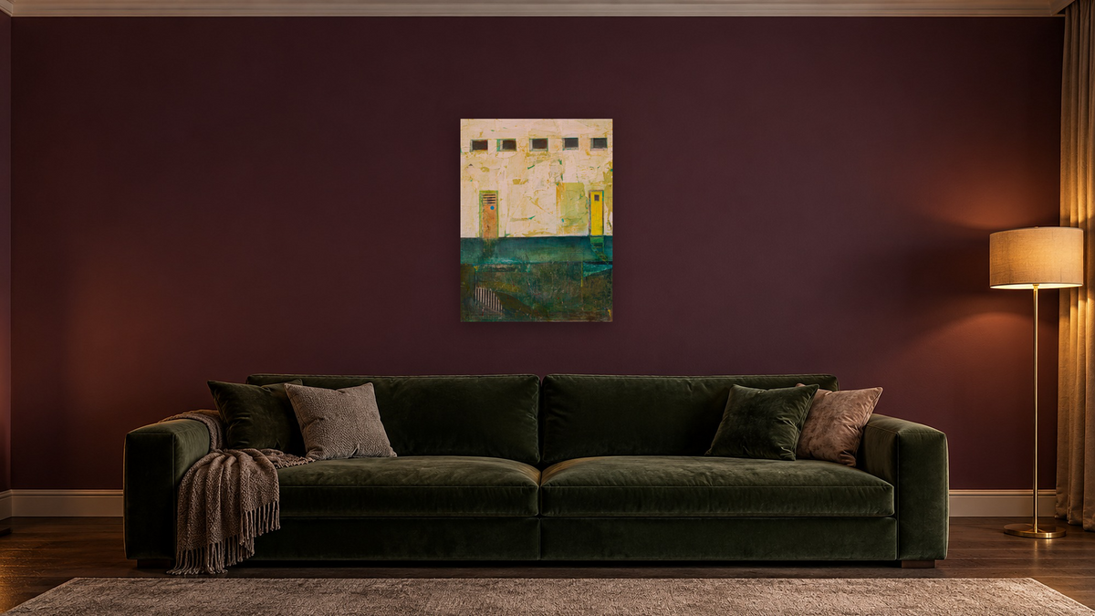 Echo 1 by Dobee Snowber, shown at 30 × 40 in (76.2 × 101.6 cm) as gallery-wrapped canvas, den