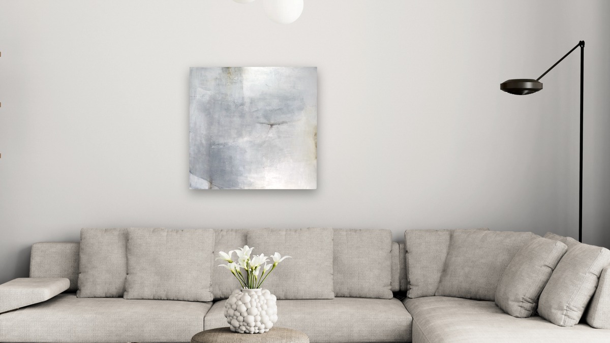 No. 286 by Michelle Oppenheimer, shown at 32 × 32 in (81.3 × 81.3 cm) as gallery-wrapped canvas, living