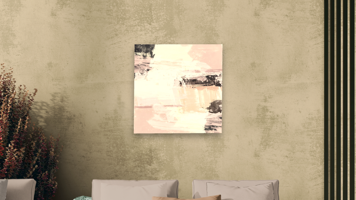 Daylight by Dan Hobday, shown at 32 × 32 in (81.3 × 81.3 cm) as gallery-wrapped canvas, living