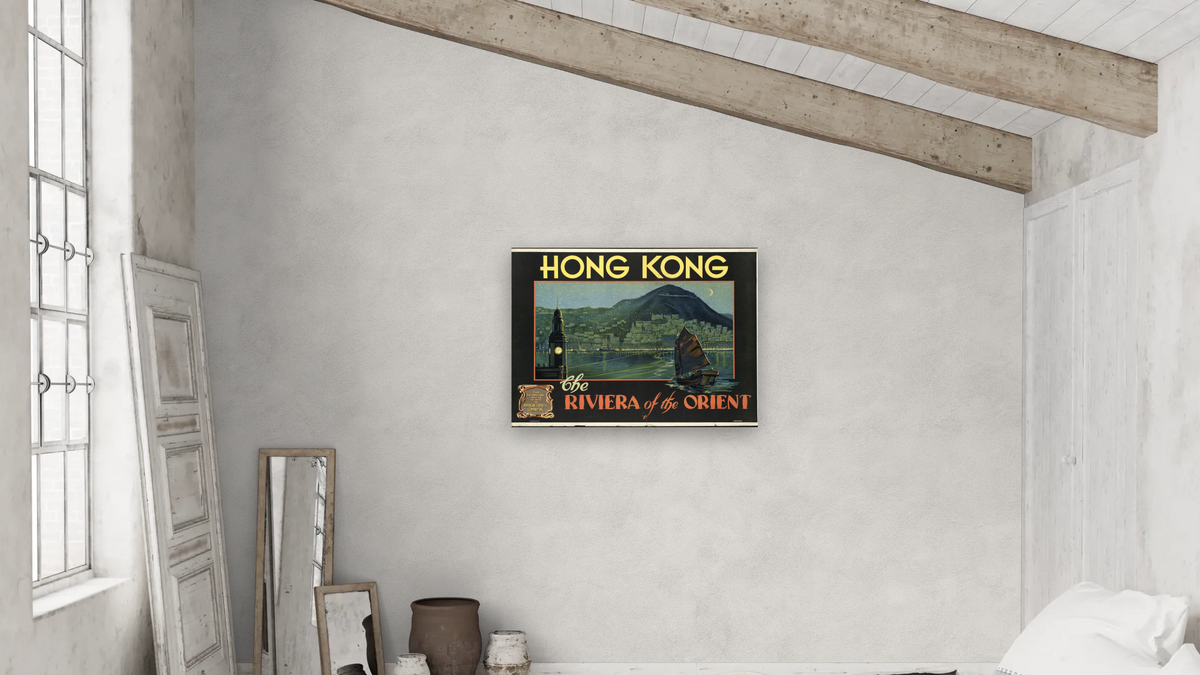 BPL Travel Posters - Landscape by R.Mac Holbert, shown at 30 × 40 in (76.2 × 101.6 cm) as gallery-wrapped canvas, bedroom