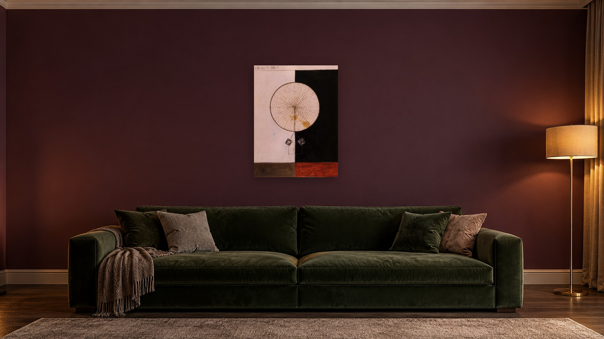 Series VII, No. 5 by Hilma af Klint, shown at 30 × 40 in (76.2 × 101.6 cm) as gallery-wrapped canvas, den