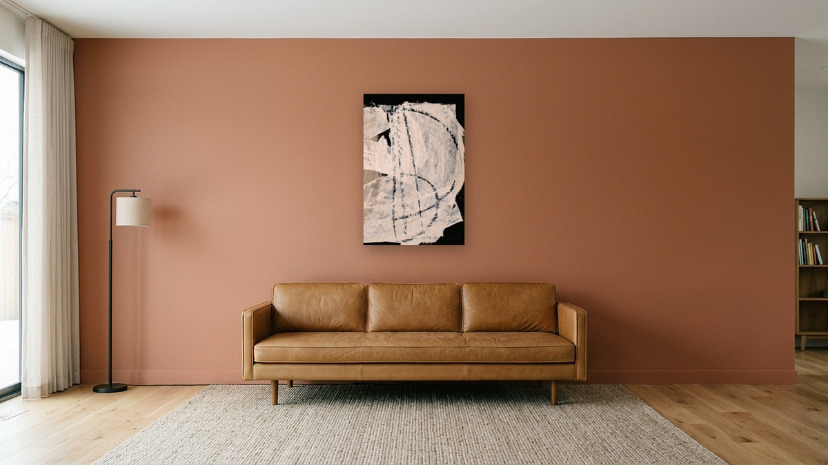 After 2 by Dan Hobday, shown at 28 × 42 in (71.1 × 106.7 cm) as gallery-wrapped canvas, media room