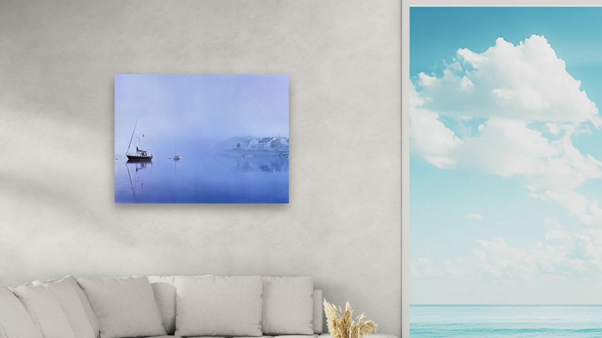 Watch Hill AM by Kirsten Söderlind, shown at 30 × 40 in (76.2 × 101.6 cm) as gallery-wrapped canvas, living