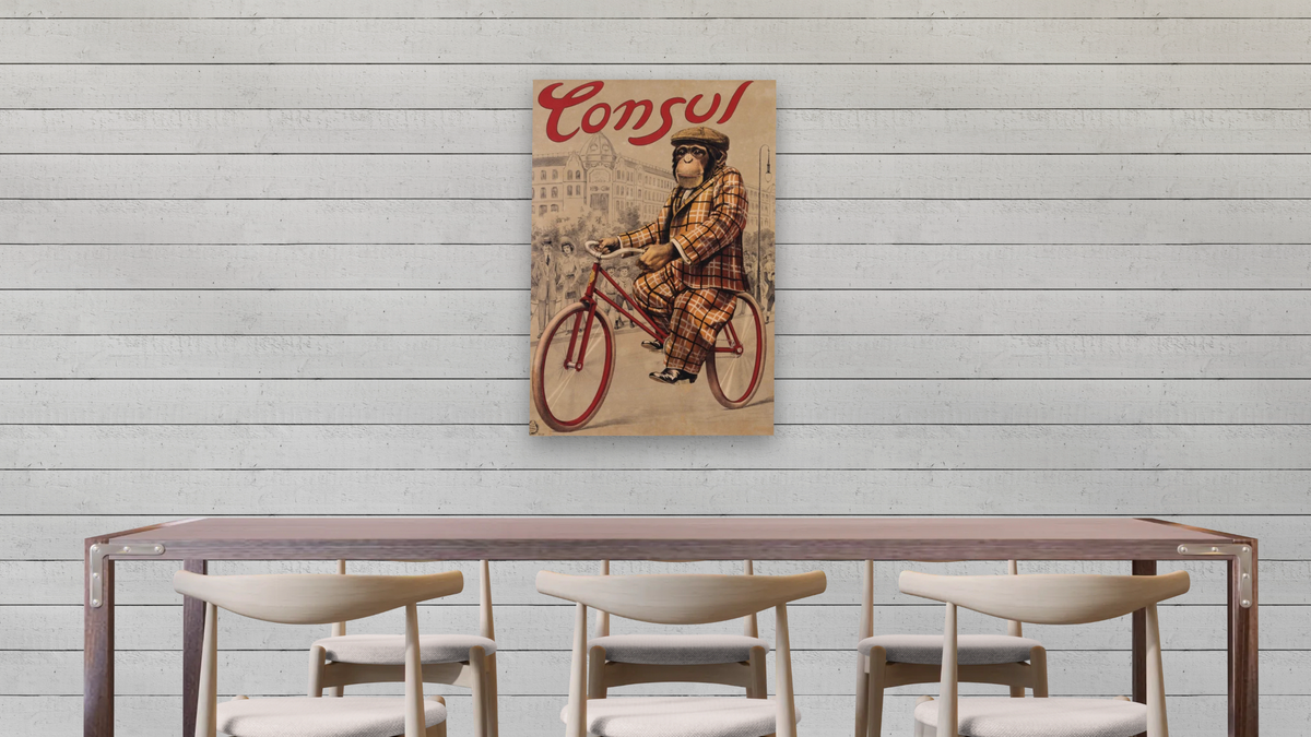 Consul Poster by Unknown, shown at 28 × 42 in (71.1 × 106.7 cm) as gallery-wrapped canvas, dining