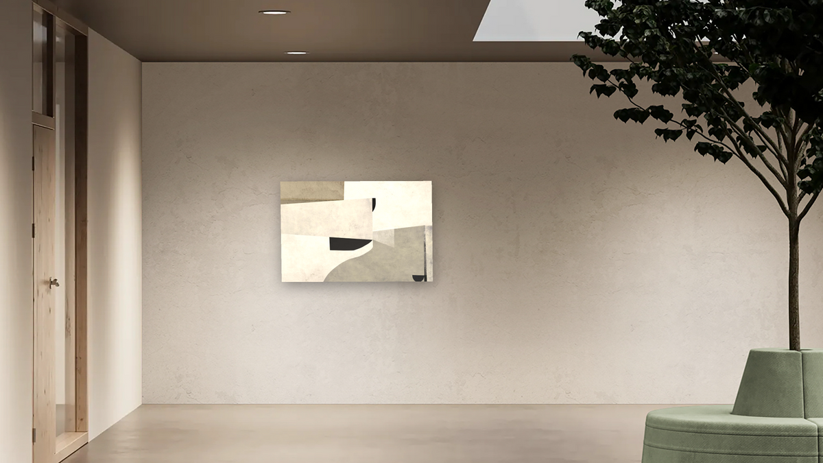 Priory by Dan Hobday, shown at 28 × 42 in (71.1 × 106.7 cm) as gallery-wrapped canvas, office