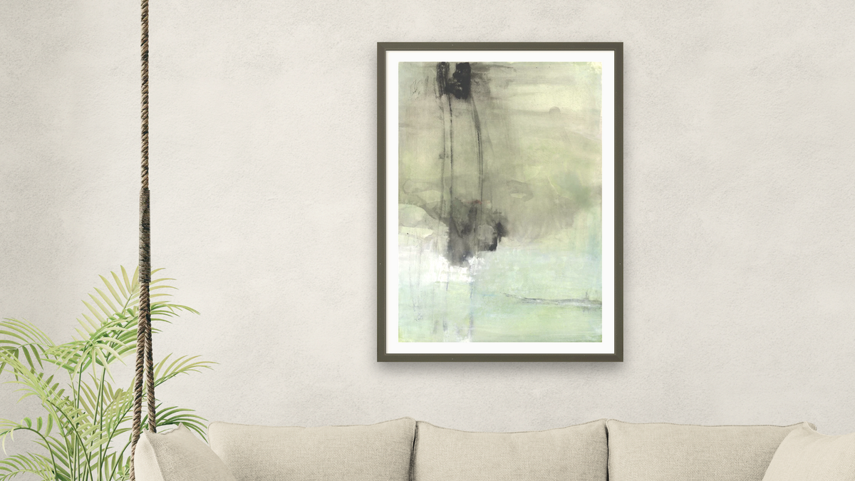 No. 230 by Michelle Oppenheimer, shown at 28 × 42 in (71.1 × 106.7 cm) in Ramino Satin Black, living