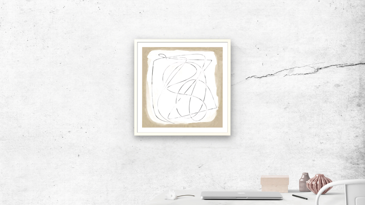 Format by Dan Hobday, shown at 32 × 32 in (81.3 × 81.3 cm) in Ramino Opaque White, office