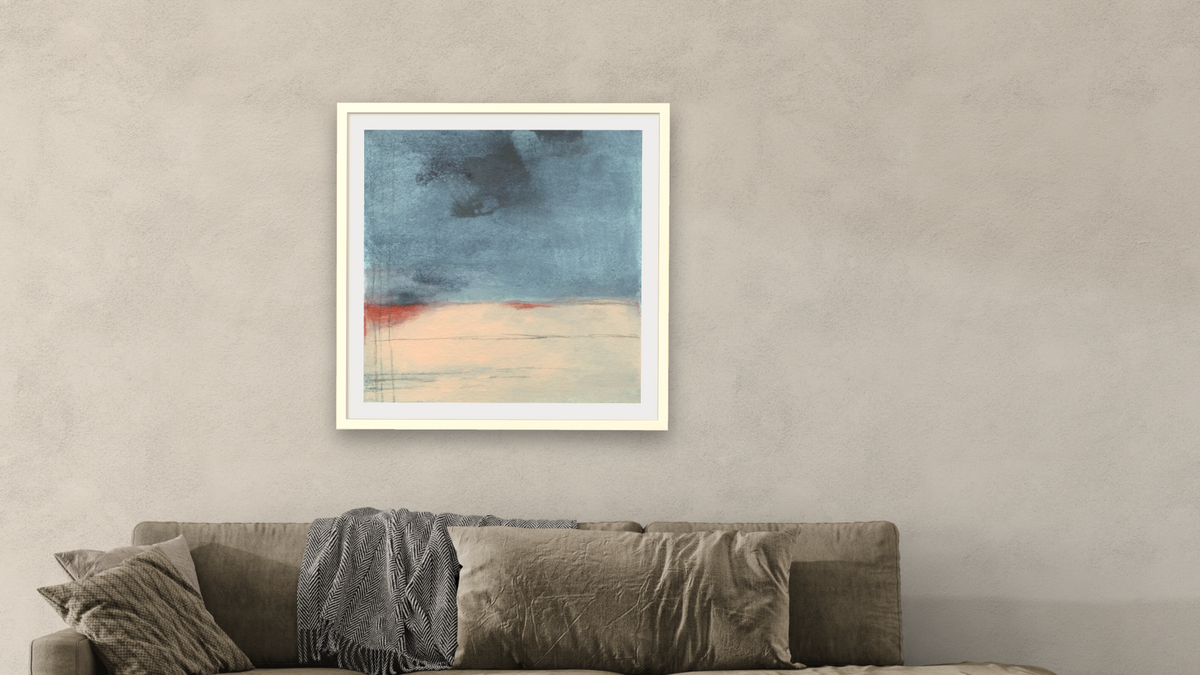 No. 333 by Michelle Oppenheimer, shown at 32 × 32 in (81.3 × 81.3 cm) in Ramino Opaque White, living