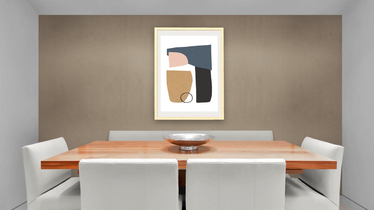 Bergen by Dan Hobday, shown at 28 × 42 in (71.1 × 106.7 cm) in Arber Natural, dining