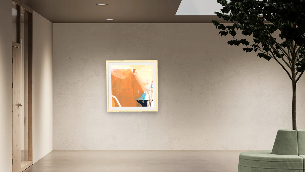 Snack 24 by Nino Yuniardi, shown at 32 × 32 in (81.3 × 81.3 cm) in Arber Natural, office