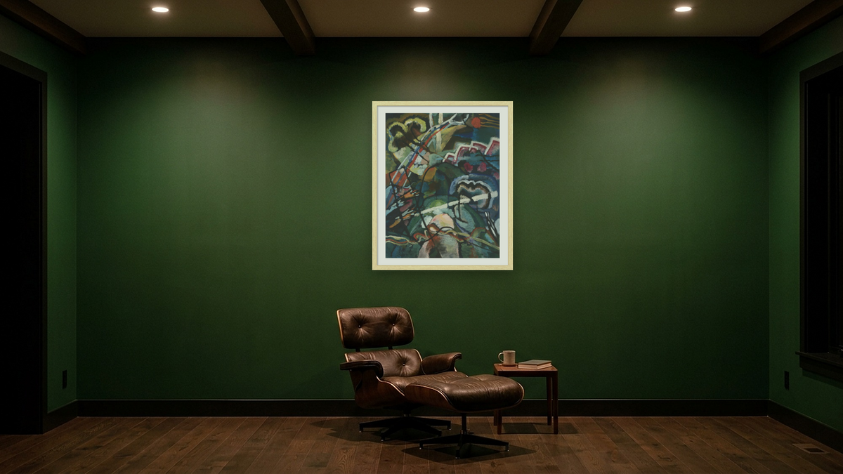 Sketch I For 'Painting with White Border (Moscow)', shown at 32 × 40 in (81.3 × 101.6 cm) in Arber Natural, den