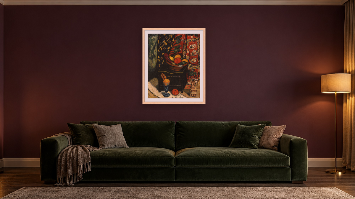 Still Life No. 1 by Marsden Hartley, shown at 32 × 40 in (81.3 × 101.6 cm) in Arber Natural, den