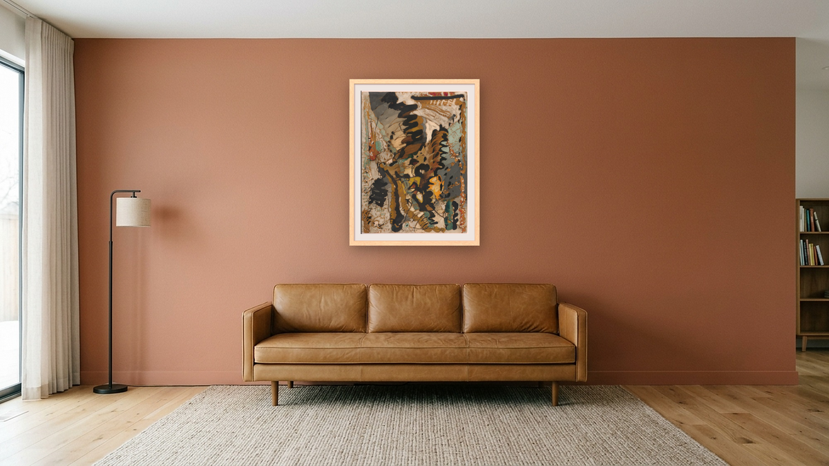 Orange Grove in California, by Irving Berlin by Arthur Dove, shown at 30 × 40 in (76.2 × 101.6 cm) in Arber Natural, media room