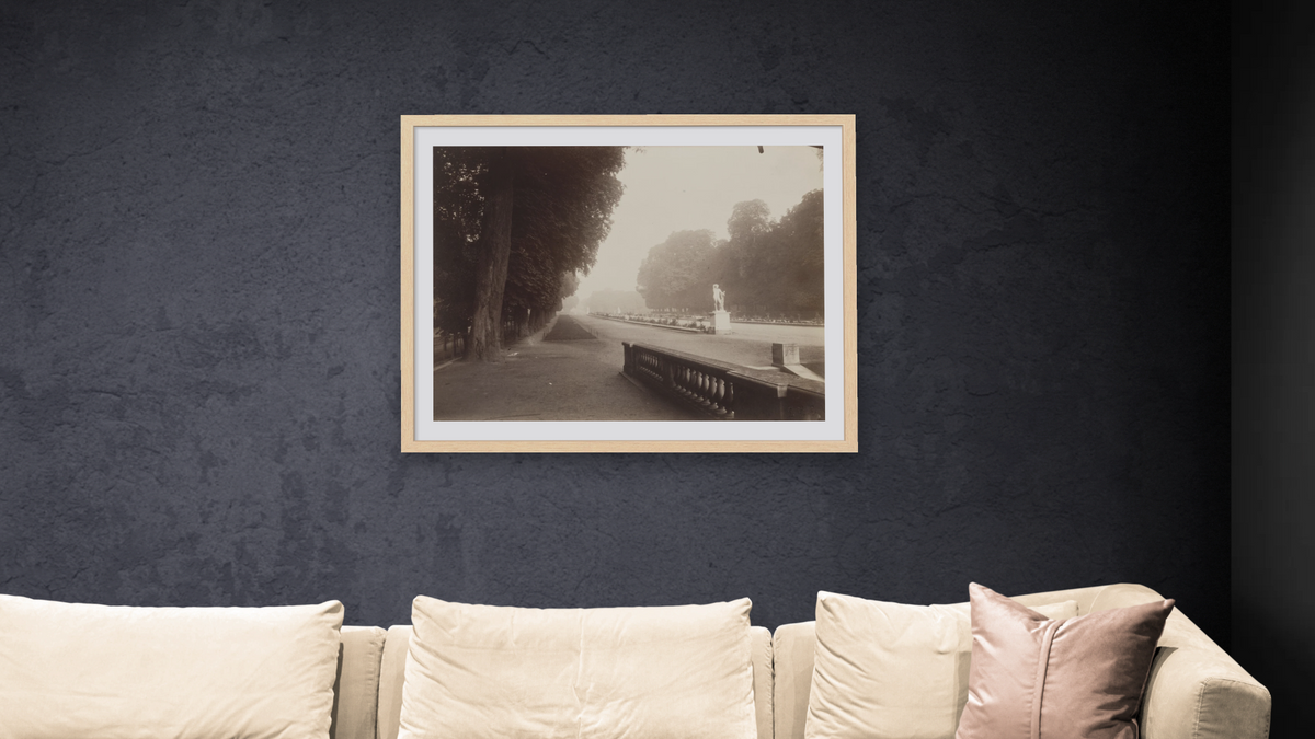 Saint-Cloud by Eugène Atget, shown at 32 × 40 in (81.3 × 101.6 cm) in Arber Natural, living