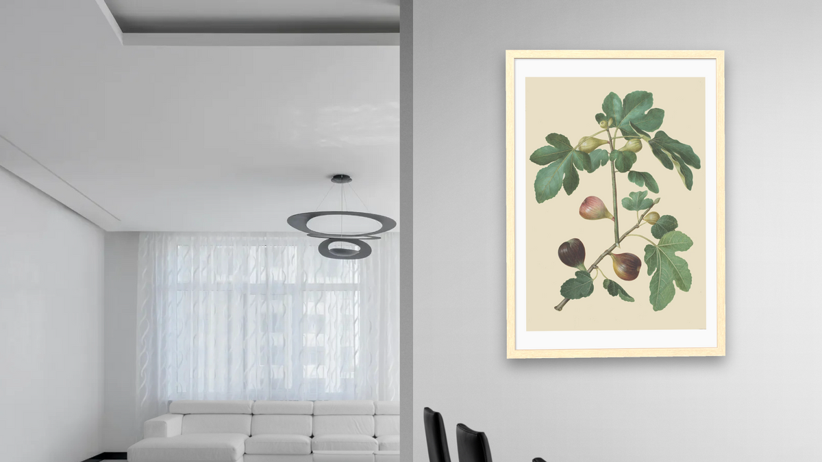 Ficus carica by Johannes Simon Holtzbecher, shown at 28 × 42 in (71.1 × 106.7 cm) in Arber Natural, dining