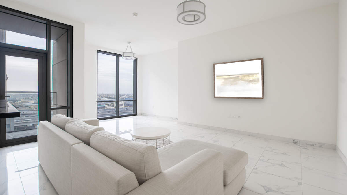 Gold Light by Dan Hobday, shown at 30 × 42 in (76.2 × 106.7 cm) in Arber Light Walnut, living