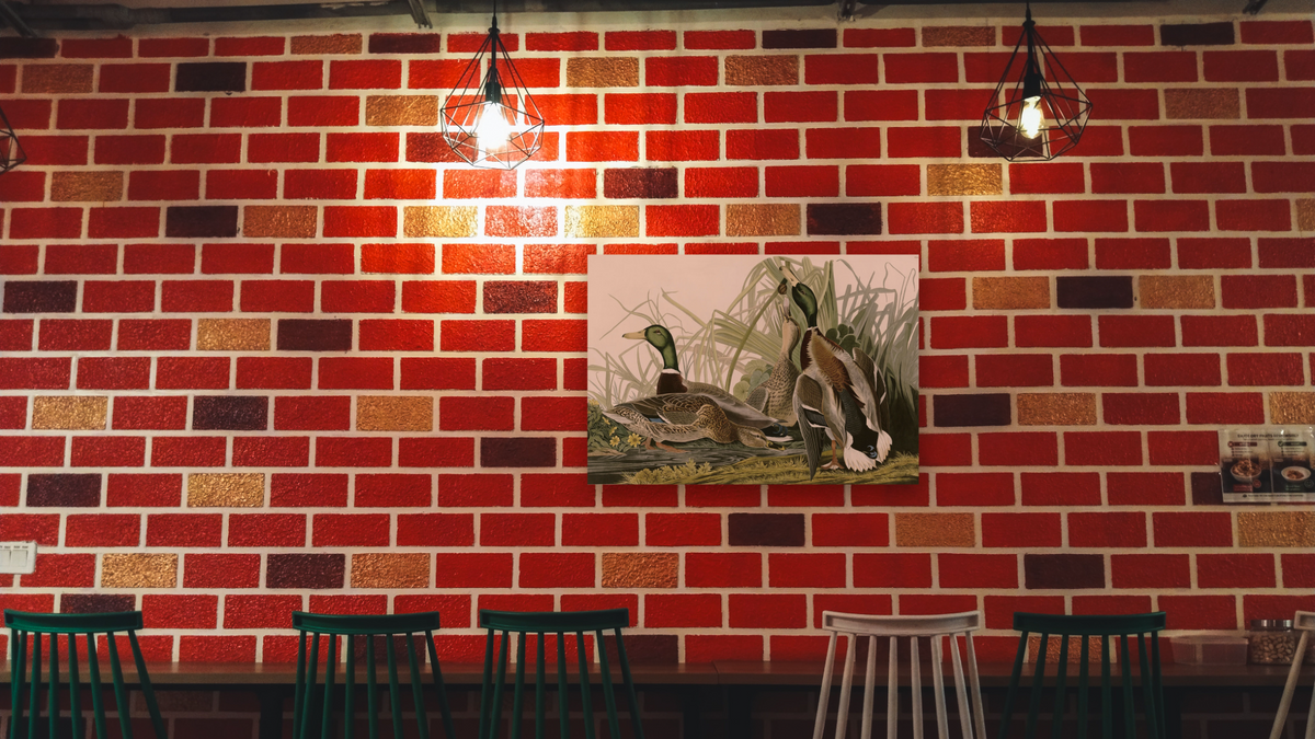 42-26174721 by John James Audubon, shown at 28 × 42 in (71.1 × 106.7 cm) as gallery-wrapped canvas, restaurant
