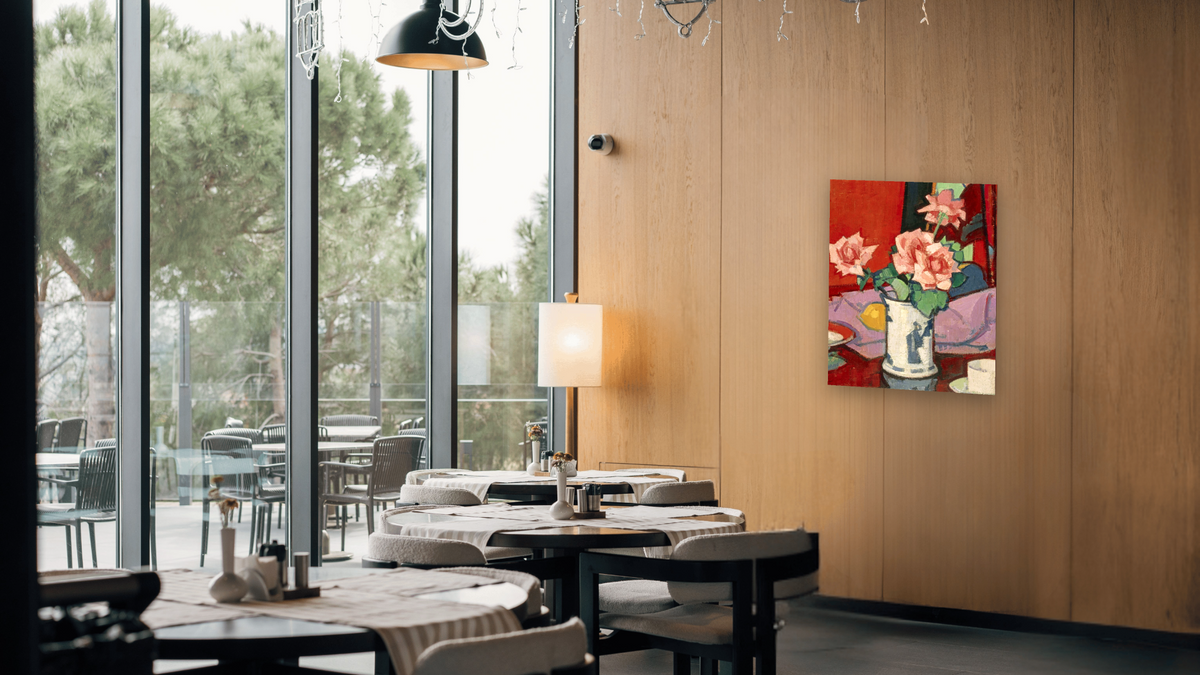 test12357890, shown at 32 × 40 in (81.3 × 101.6 cm) as gallery-wrapped canvas, restaurant
