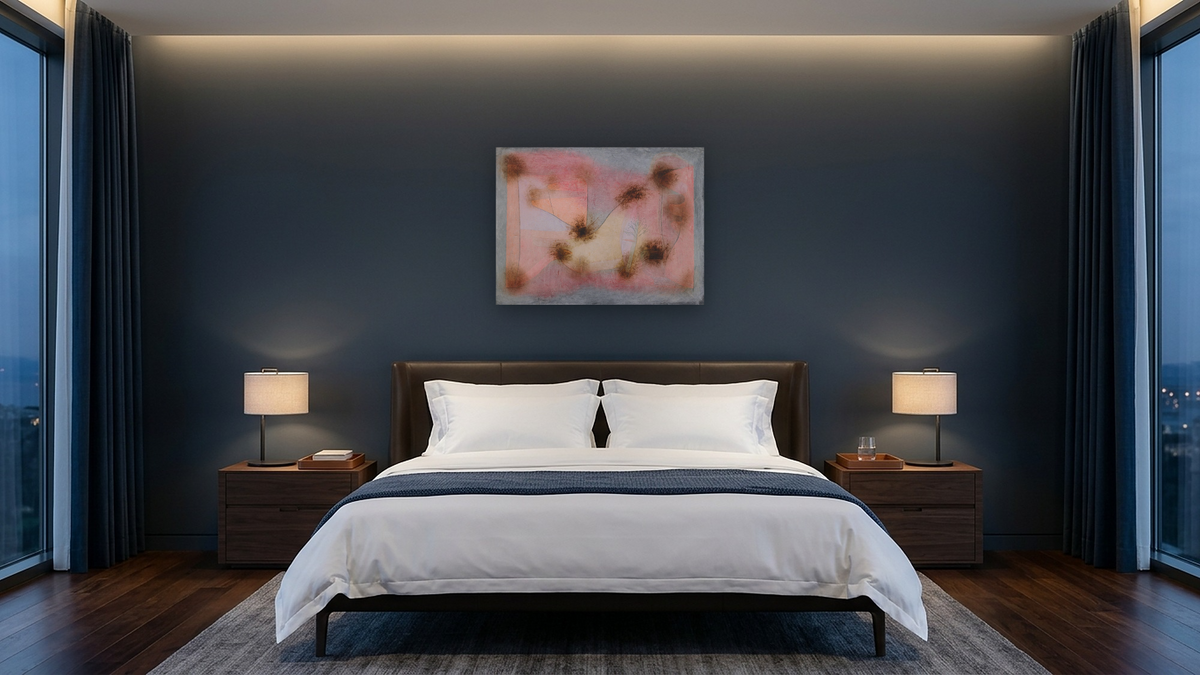 Wikimedia Paul Klee by Paul Klee, shown at 30 × 40 in (76.2 × 101.6 cm) as gallery-wrapped canvas, hotel guest room