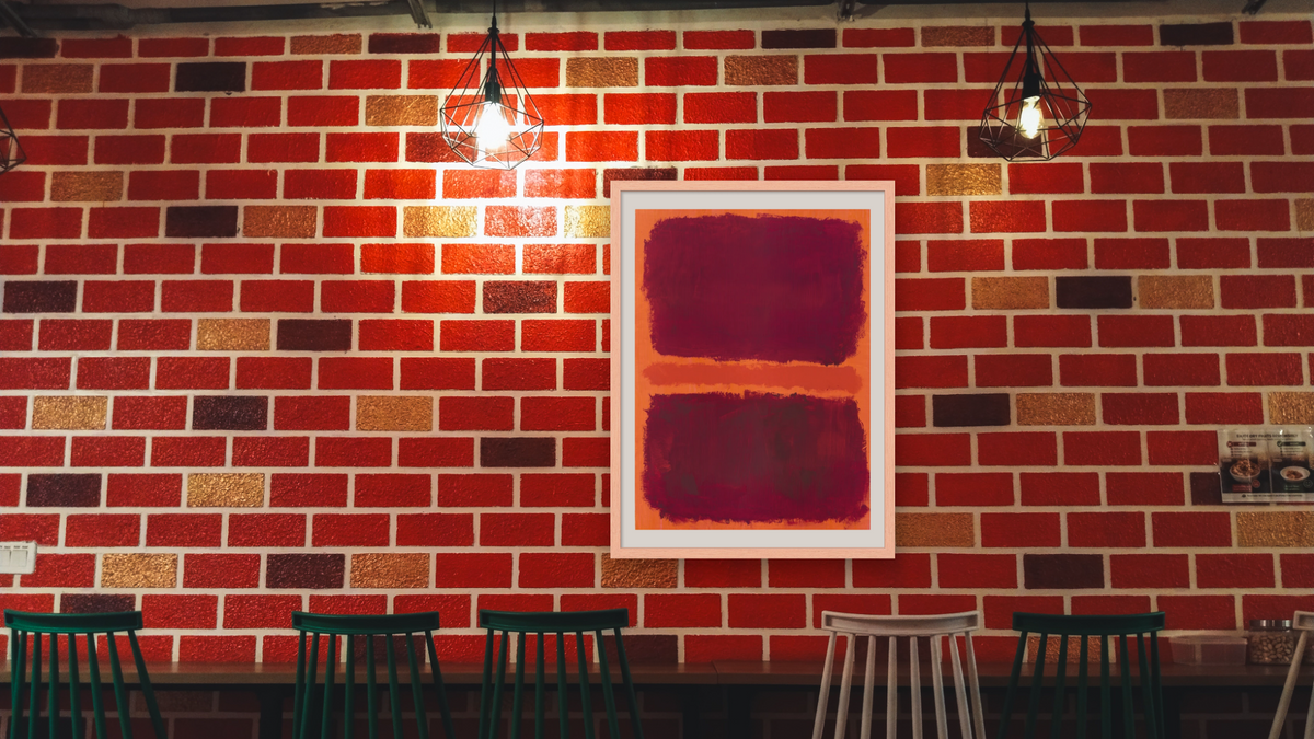 Untitled by Mark Rothko, shown at 30 × 40 in (76.2 × 101.6 cm) in Arber Natural, restaurant