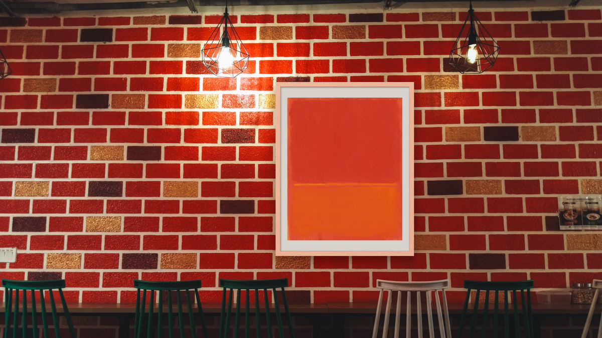 Untitled by Mark Rothko, shown at 32 × 40 in (81.3 × 101.6 cm) in Arber Natural, restaurant