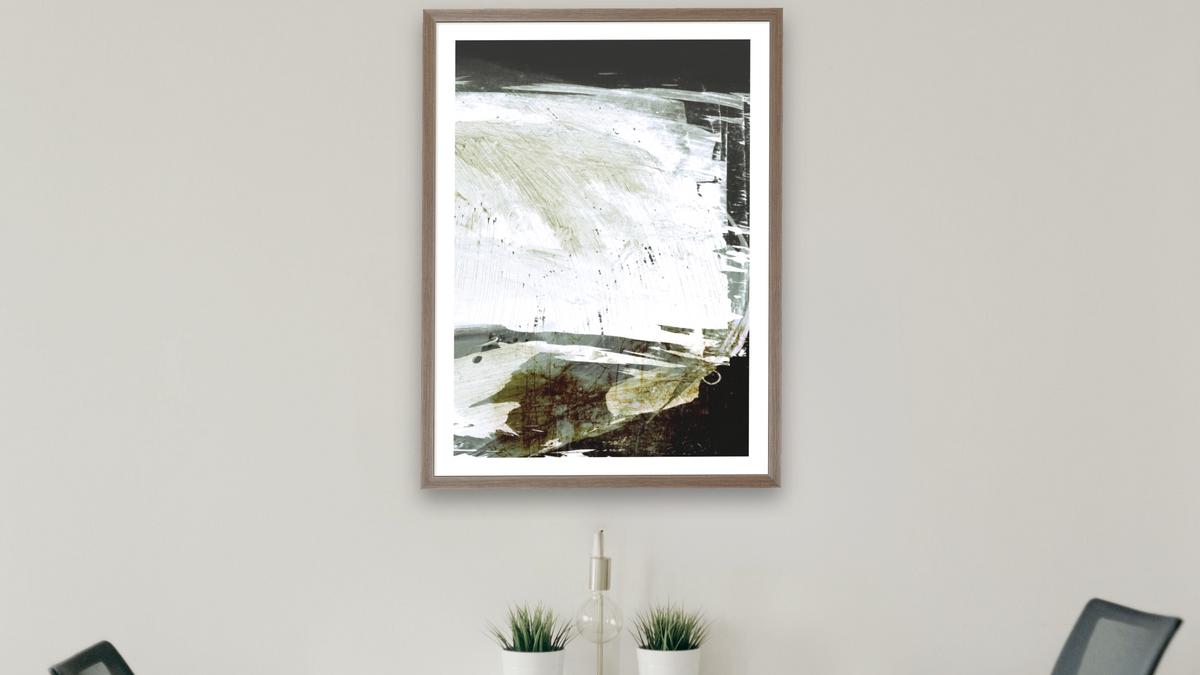 Rested 2 by Dan Hobday, shown at 30 × 42 in (76.2 × 106.7 cm) in Arber Light Walnut, boardroom
