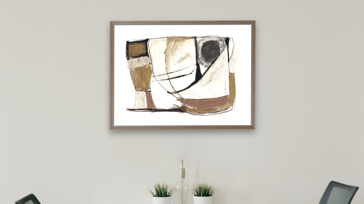 Mixed Media by Dan Hobday, shown at 30 × 42 in (76.2 × 106.7 cm) in Arber Light Walnut, boardroom